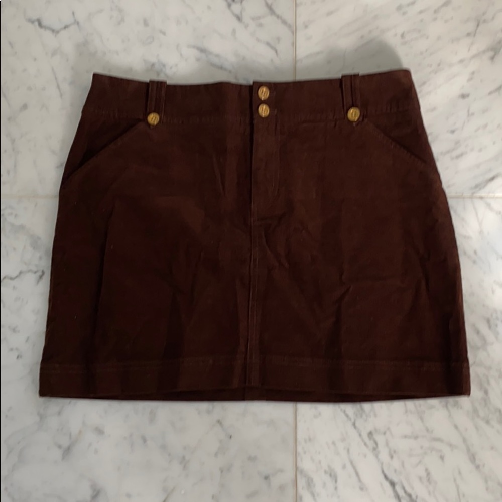 NEW brown corduroy Lilly Pulitzer Skirt